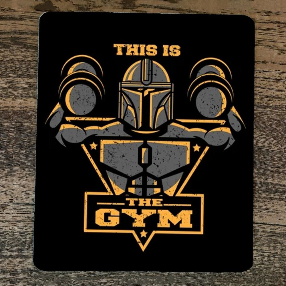 Mouse Pad This‎ is the Gym Mandalorian Star Wars
